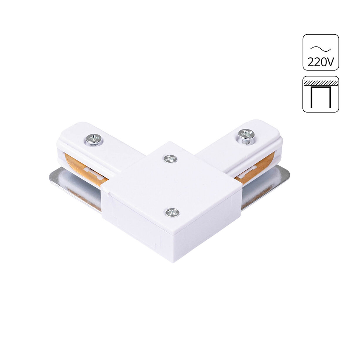 Коннектор для шинопровода Arte Lamp TRACK ACCESSORIES A120233L белый