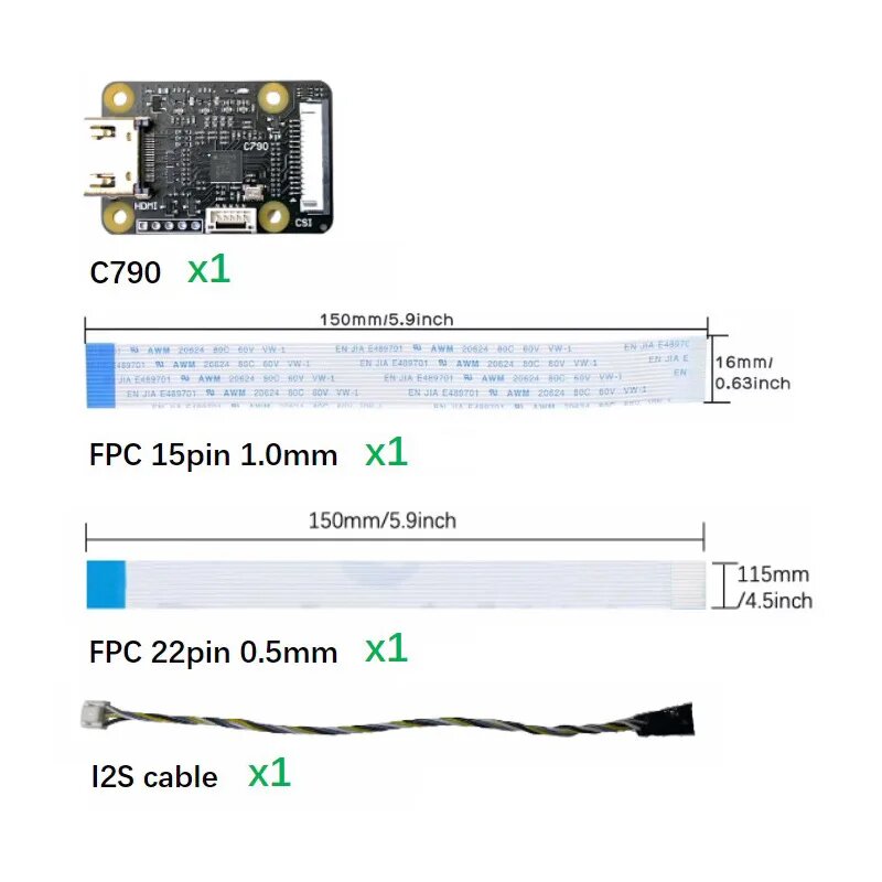 Плата адаптера Raspberry Pi HDMI-CSI-2 — модуль захвата видео и аудио 1080p, 30 кадров в секунду (для входа камеры), A