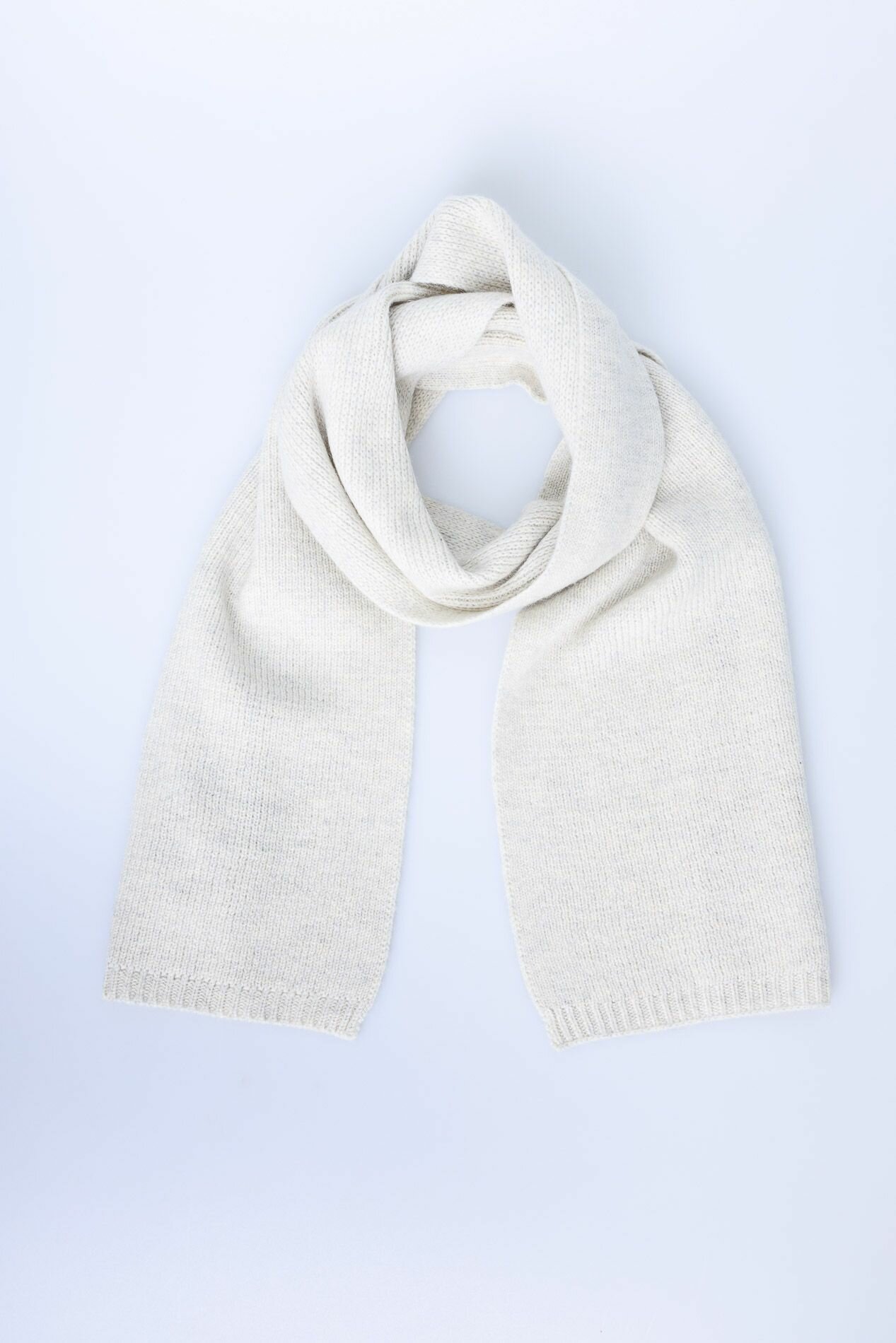 Шарф KHAN Cashmere для мужчин и женщин,150х20 см, универсальный, серый