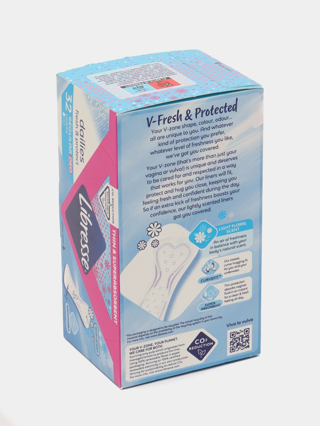 Ежедневные прокладки ESSITY LIBRESSE Normal Deo, ультратонкие, 32 шт — фото 1