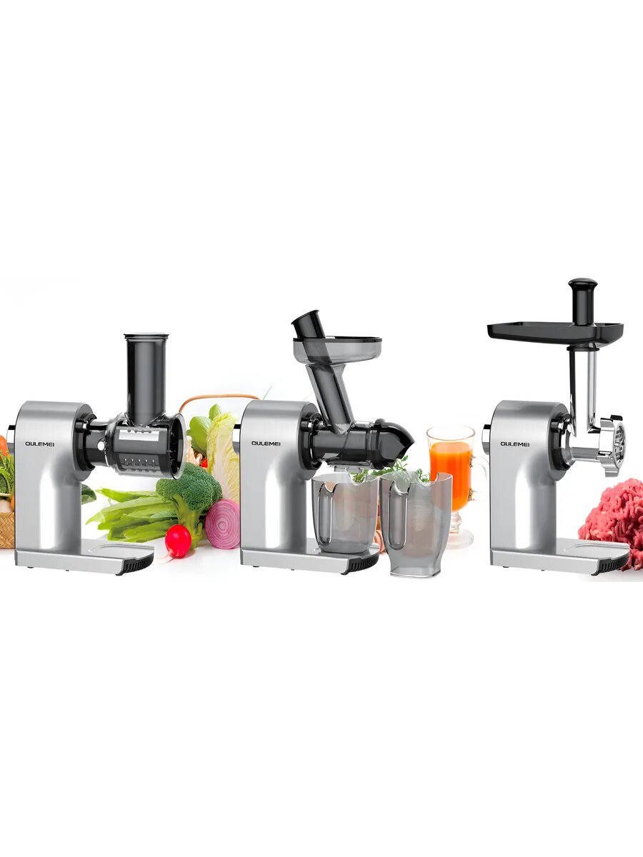 Мясорубка соковыжималка и овощерезка в одном OULEMEI OLM-YZA004