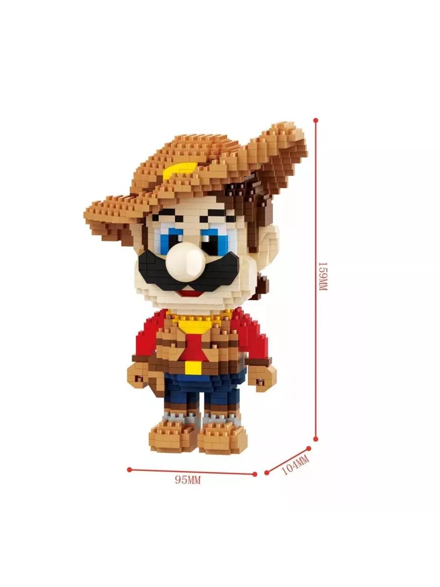 Конструктор 3D Супер Марио - Ковбой BA210620, 950 деталей, 6+ — фото 1
