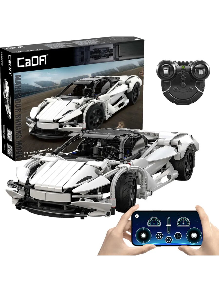 Конструктор Double E C51305W, спорткар, радиоуправление, 402 дет
