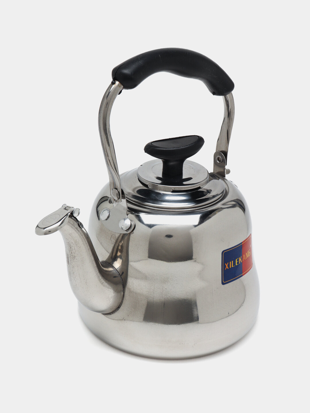 Чайник, нержавеющая сталь, фильтр в крышке, серого цвета, 1.5 л