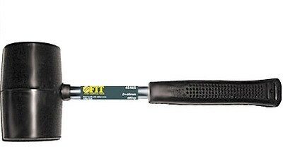 Киянка 80 мм, 900гр, резиновая черная, ручка фиберглассовая - фотография № 8