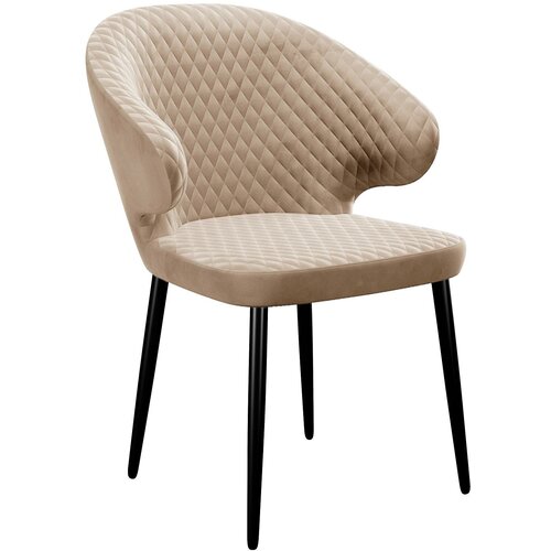 Стул DikLine 355 микровелюр Z128 бежевый/ ножки черные