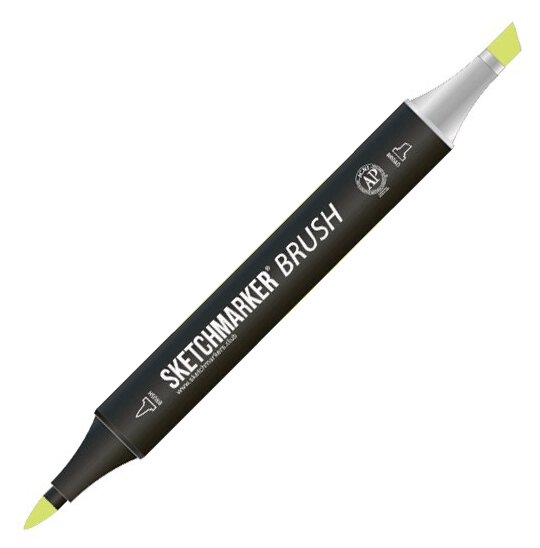 Маркер Sketchmarker Brush двухсторонний на спирт.основе цв.G22 Зелёный хром