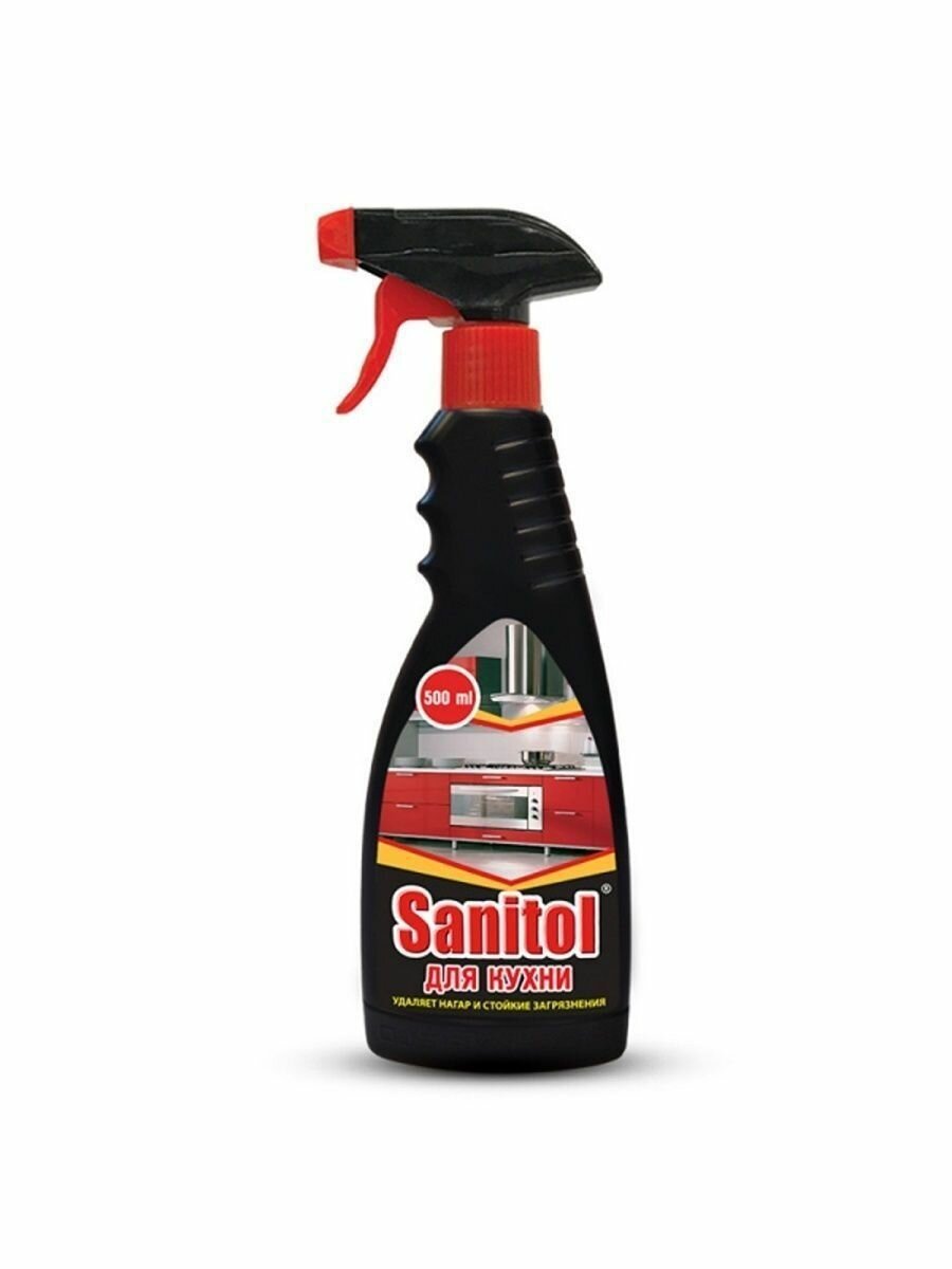 Универсальное чистящее средство (1 шт) спрей Sanitol для кухни с распылителем 500 мл