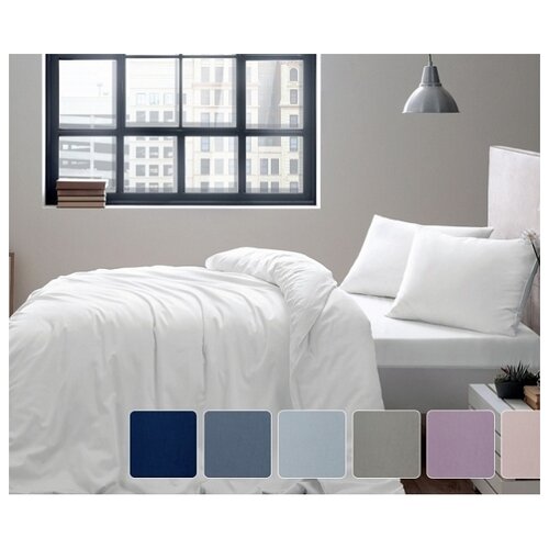 фото Комплект постельного белья tivolyo home basic кофейный евро