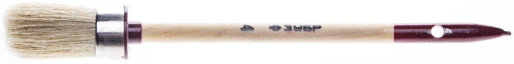 ЗУБР универсал 25мм, светлая натуральная щетина, деревянная ручка, Круглая кисть, мастер (01501-25) - фотография № 4