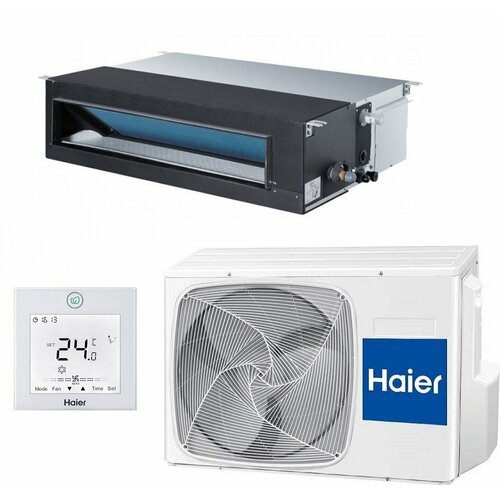 Канальная сплит-система Haier серии ECO R32 AD105S1LM1FA/1U105S1LS1FA