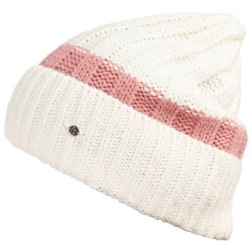 фото Шапка женская finn flare, цвет: белый w19-32132_201, размер 56