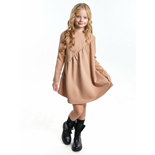 Платье Mini Maxi, размер 146, бежевый худи mini maxi размер 146 коричневый бежевый