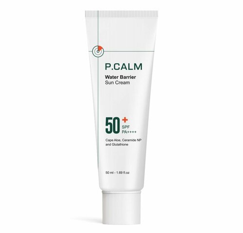 P.CALM Водостойкий солнцезащитный крем Water barrier Sun Cream SPF 50+ PA++++, 50 мл