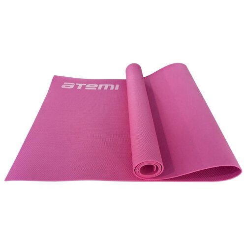 фото Коврик для йоги и фитнеса atemi, aym0256, eva, 173х61х0,6 см, розовый