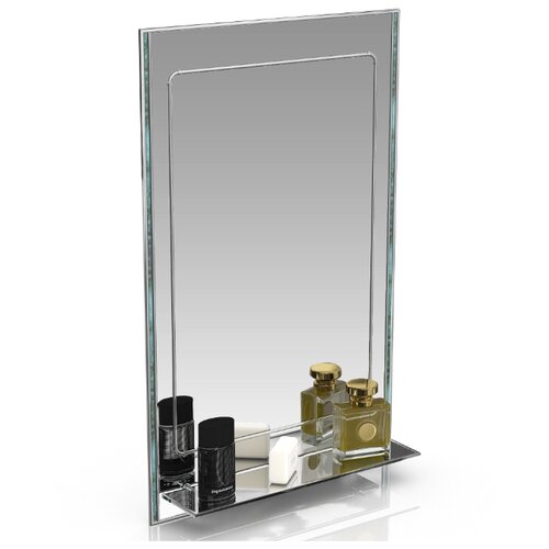 Зеркало Бит и Байт 124Д малахит серебро, 50х80 см