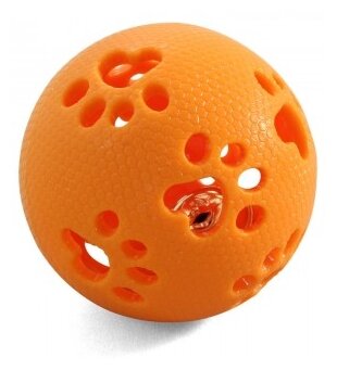 Мячик для собак Triol из термопластичной резины 12191016, оранжевый