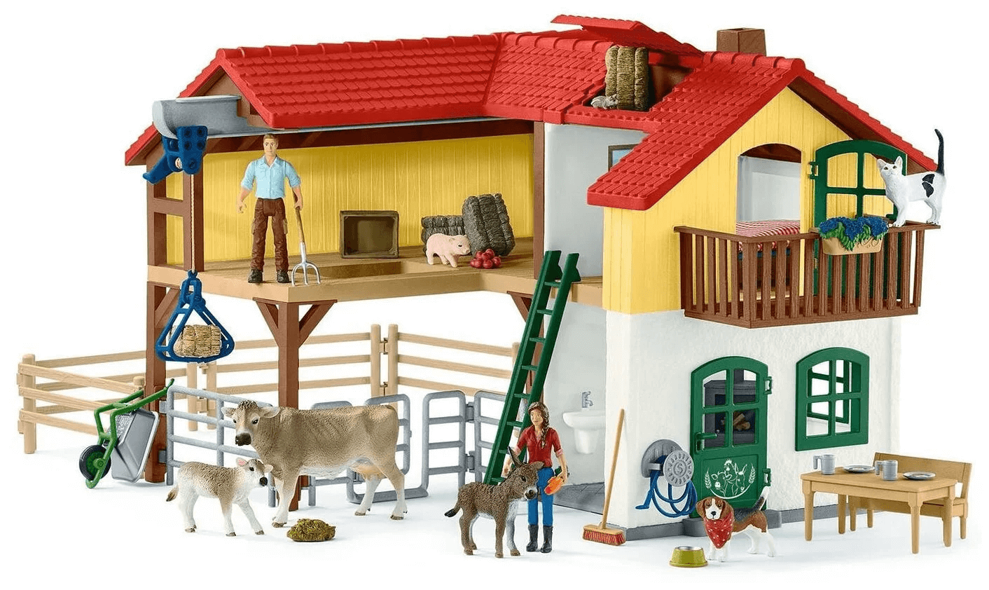 Schleich Набор Ферма с хлевом и животными 42407