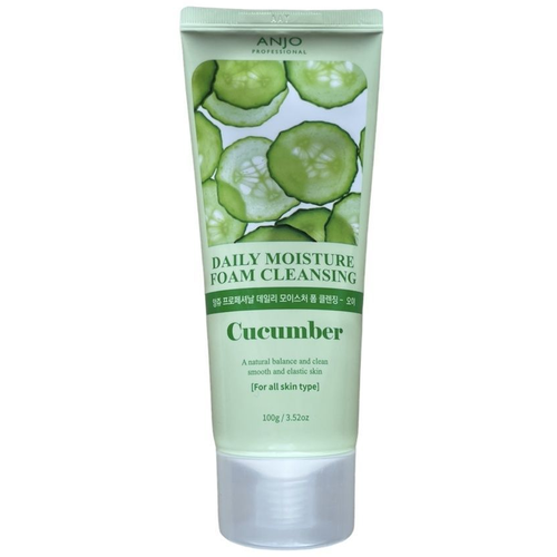 Пенка для умывания ANJO Professional увлажняющая с огурцом - Moisture Foam Cleansing - Cucumber, 100 мл