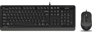Комплект клавиатура и мышь A4Tech Fstyler F1010 клав-черный/серый мышь-черный/серый USB Multimedia