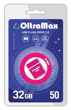 Флеш-накопитель USB 32GB OltraMax 50 розовый