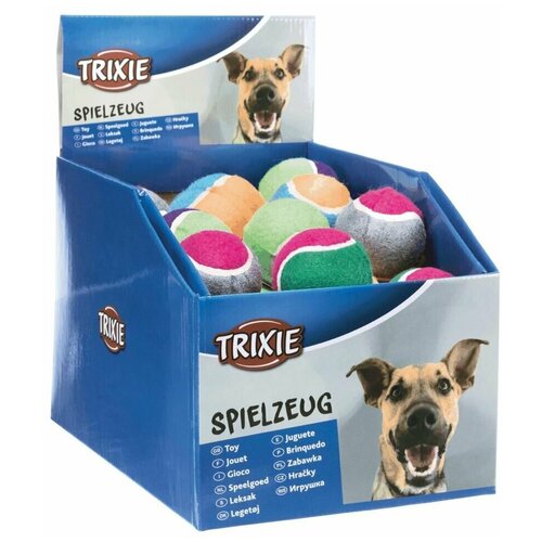 Набор теннисных мячей Trixie для собак, 12 шт 10 см