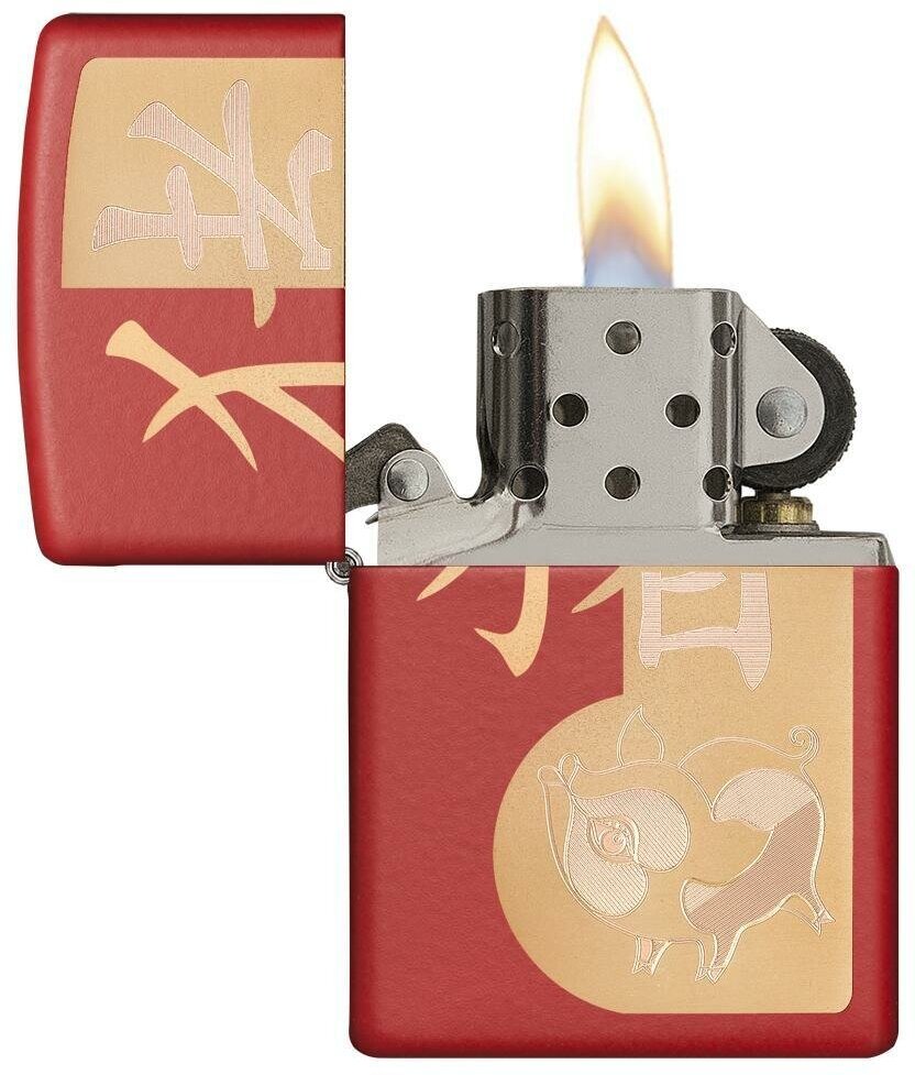 Зажигалка ZIPPO Classic Red Matte - фотография № 5