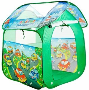 Игровая детская палатка Веселые машинки, 83х80х105 см, с сумкой