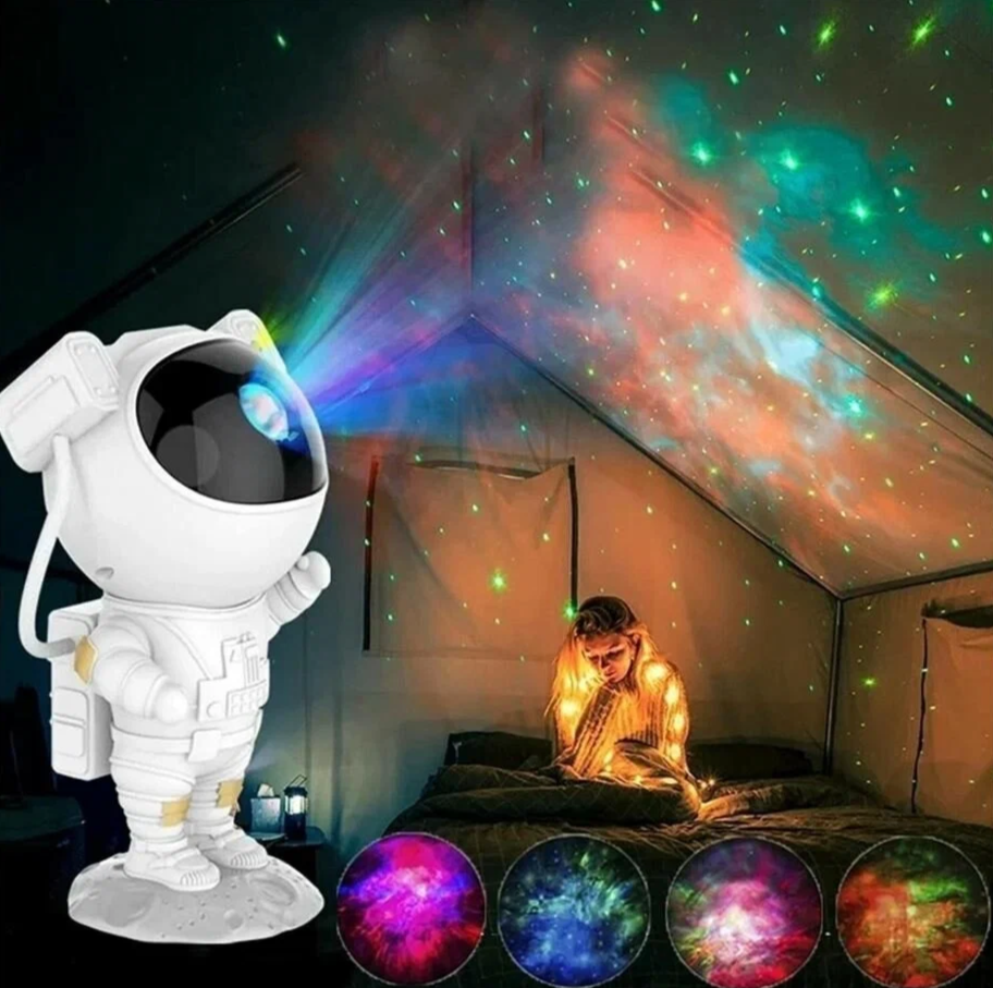 Детский ночник проектор космонавт, лазерный проектор звездного неба, проектор неба для детей - фотография № 6