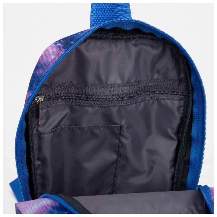 Зфтс Рюкзак детский на молнии, 2 наружных кармана, цвет фиолетовый