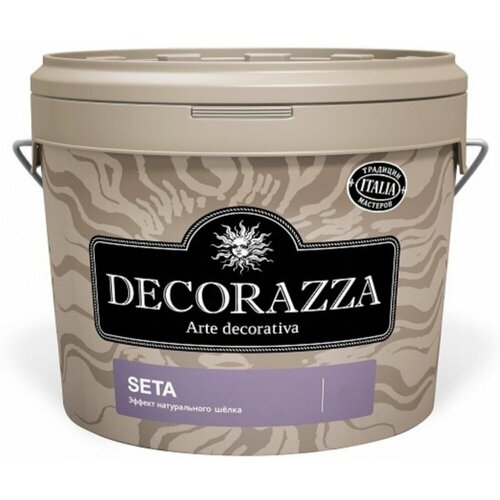 DECORAZZA SETA декоративное покрытие с шелковым переливом, Баз. Argento ST 001 (5л) decorazza seta декоративное покрытие с шелковым переливом баз argento st 001 5л