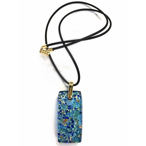Подвеска arte di murano, муранское стекло, голубой, бирюзовый