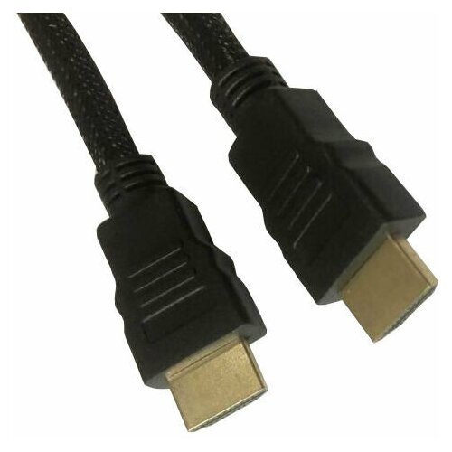 Кабель аудио-видео Buro HDMI (m) - HDMI (m) , ver 1.4, 3м, GOLD, ф/фильтр, черный [hdmi-v1.4-3mc] кабель buro hdmi 1 4 hdmi m hdmi m v1 4 3м черный