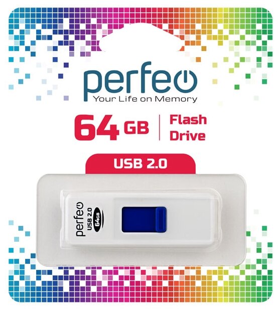 USB  Perfeo USB 64GB S03 White