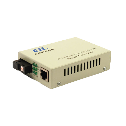 Медиаконвертер GIGALINK, RJ-45x100 Мбит/с, SCx100 Мбит/с, 20 км (GL-MC-UTPF-SC1F-18SM-1310)