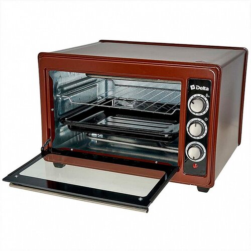 Духовка электрическая 1300 Вт 37 л DELTA D-0123 коричневая 743400₽