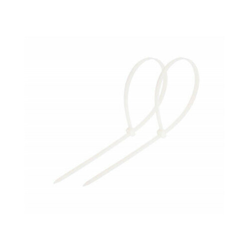 Стяжка нейлоновая неоткрывающаяся, безгалогенная (halogen free) 300x4мм, белая (100 шт)