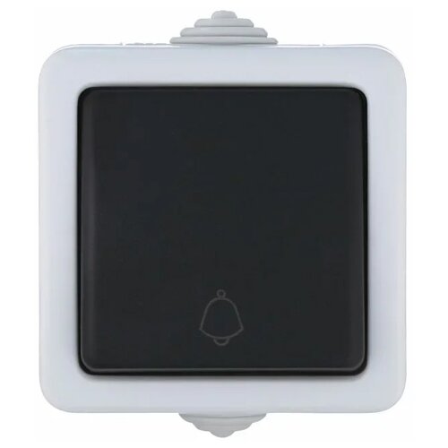 Кнопочный выключатель (кнопка) LK Studio 80002 AQUA, 10 А