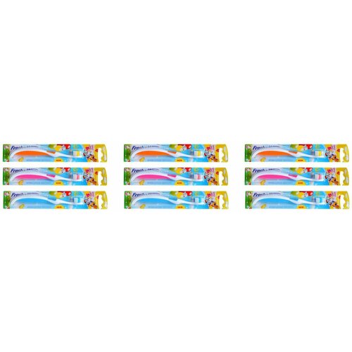 Fresh&White Детская зубная щетка Cats Steps, 9 шт