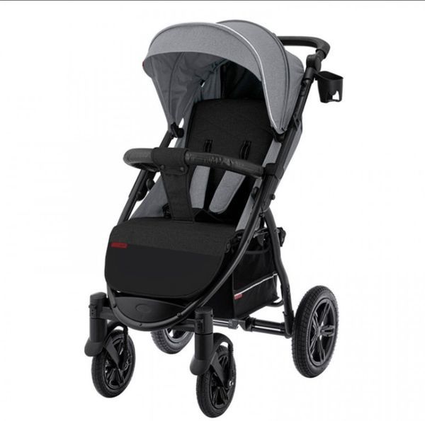 Коляска прогулочная Baby Tilly Omega CRL-1611 2023 Light Grey (гелевые колеса) ПА