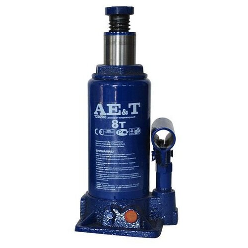 Домкрат бутылочный гидравлический AE&T T20208 (8 т) синий