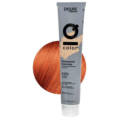 Dewal Cosmetics Краситель перманентный IQ COLOR, 8.43 Light copper gold blonde, 90 мл