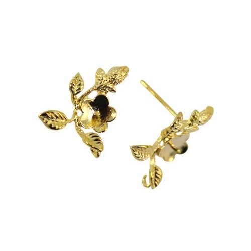 Основа для серег цвет золото 12 мм 4 штуки арт 54-P4621 288₽