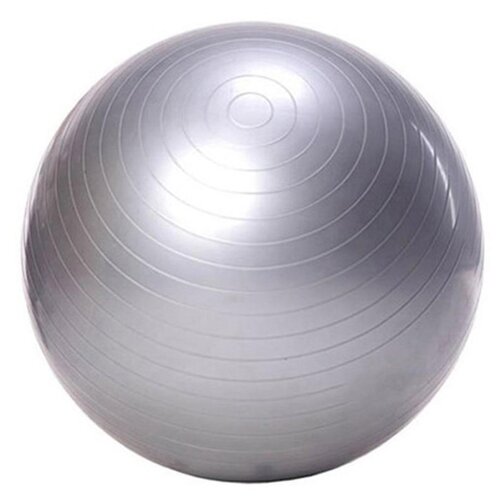 фото Фитбол, гимнастический мяч для занятий спортом, антивзрыв, глянцевый, серебряный, 45 см icon