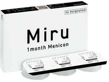 MIRU 1 month Menicon 6 шт -01.00 R 8.3 прозр.