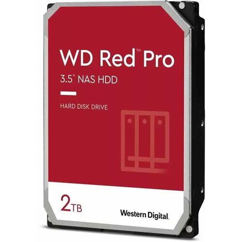 Жесткий диск WD Red Pro WD2002FFSX, 2ТБ, HDD, SATA III, 3.5
