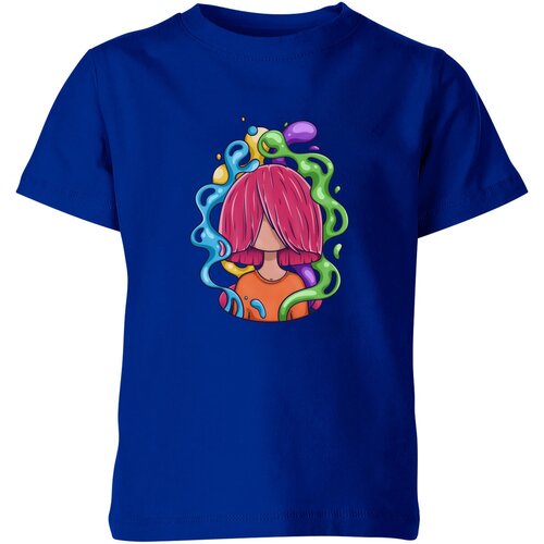 Футболка Us Basic, размер 12, синий printio футболка классическая девушка с розовыми волосами