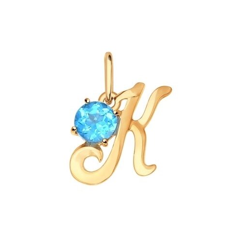 фото Sokolov подвеска-буква «к» с топазом 731299