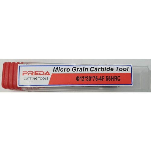 Фреза твердосплавная grain carbide tool ф12*30*75-4f 55hrc