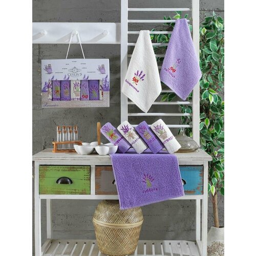 Ceylin Кухонное полотенце Лаванда (30х50 см - 7 шт)